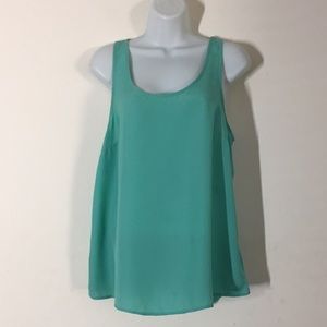 Mossimo Teal Racerback Sleeveless Top